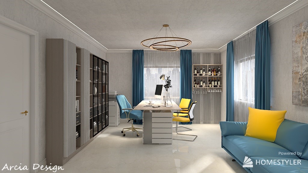 Birou - Albastru arin - arcia design