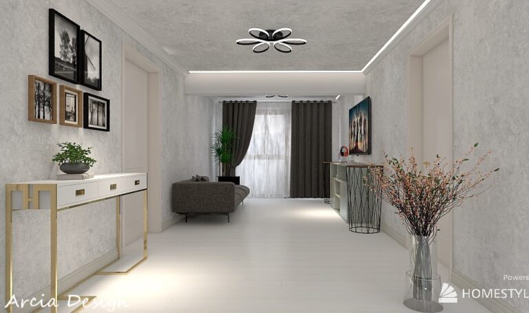 Perdele si draperii arcia design - amenajare hol