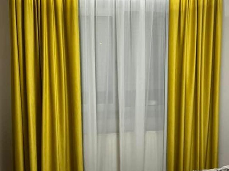 Mondaj draperii - galben mustar - ArciaDesign Bacau
